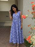 [PBC1007] – Periwinkle Tulip Jaipur Soft Cotton | Made-to-Order