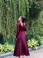[PBC1013] – Deep Magenta Fendi Organza | Made-to-Order