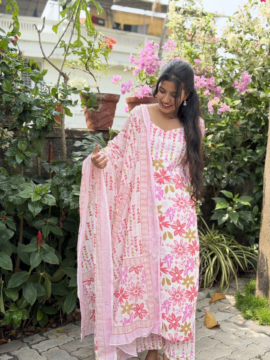 [PBC1020] – Summer Floral Jaipur Soft Cotton | Made-to-Order