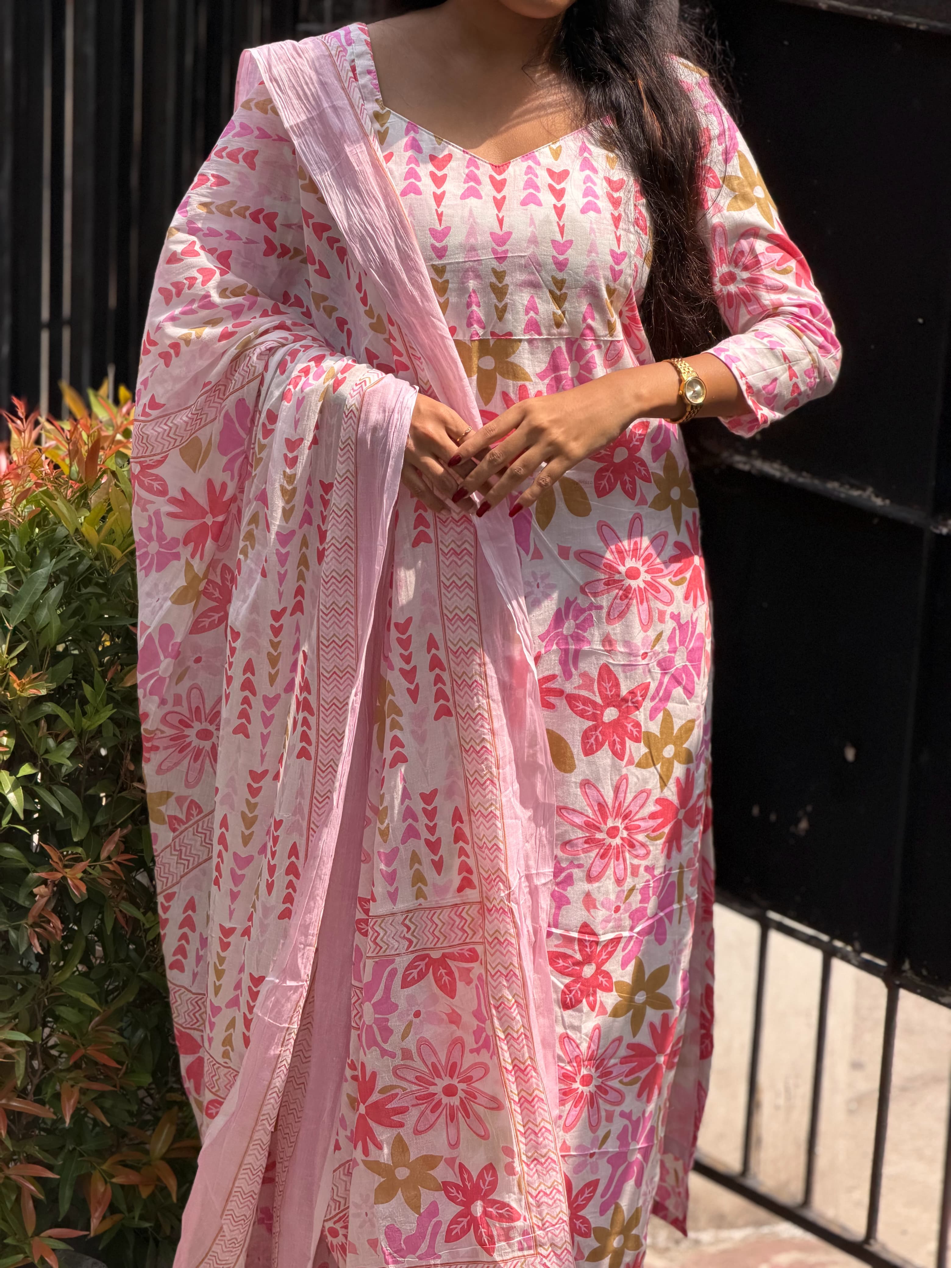 [PBC1020] – Summer Floral Jaipur Soft Cotton | Made-to-Order