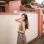 [PBC1023] – Heritage Indigo Kalamkari Jaipur Soft Cotton | Made-to-Order