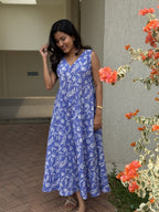 [PBC1007] – Periwinkle Tulip Jaipur Soft Cotton | Made-to-Order